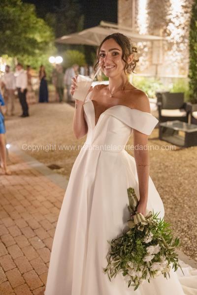 Bride with cocktail