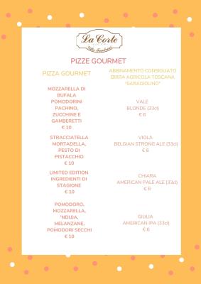 PIZZE GOURMET con BIRRE ARTIGIANALI